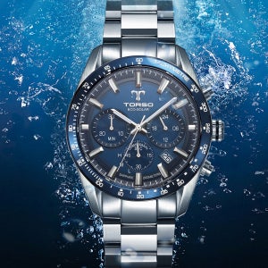 토르소 T702M 남자 메탈 손목 시계 명품 에코솔라 20기압 다이버 방수 워치