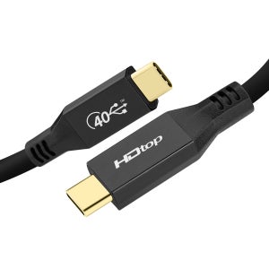 HDTOP USB4 C타입 썬더볼트3 40Gbps 5K영상 케이블0.8M HT-3C021