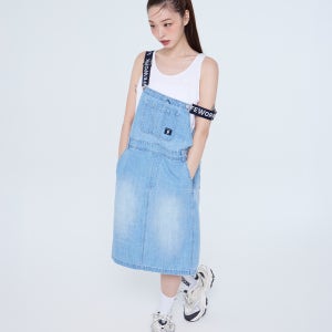 여성) 데님 오버롤 원피스