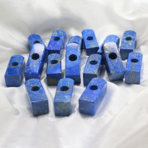 탯줄도장 천연석 라피스라줄리 청금석 사각 고급 돌 DIY 수제도장 ST-251215