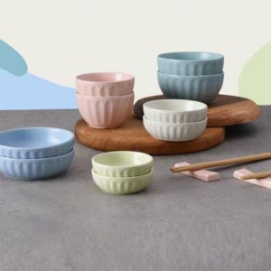 도자기 브런치 그릇세트 식기 홈세트 14P 세트 반찬 인 접시세트 신혼세트 밥그릇국 예쁜 밥공기