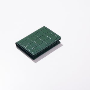 카드 명함 지갑 크로커다일 천연소가죽 비올레