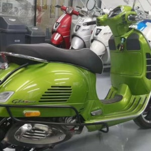 베스파 호환 스프린트/프리마베라125/GTS300/GTV 튜닝 리어 범퍼 가드 스턴트바 GTS300 블랙