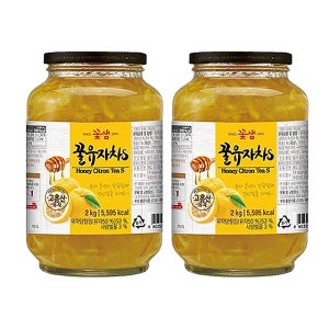 꽃샘 꿀유자차S 2kg, 2개