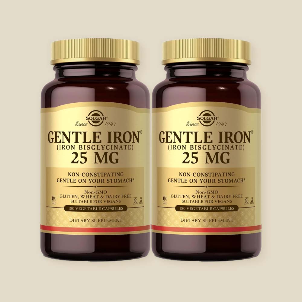 솔가 철분 젠틀 <b>아이언 25mg</b> 180캡슐, 2개