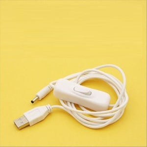 USB 전원 스위치 케이블 1.5M USB 2.0 A to DC 3.5x1