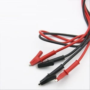 악어 클립 케이블 약 1m 적 흑 2선