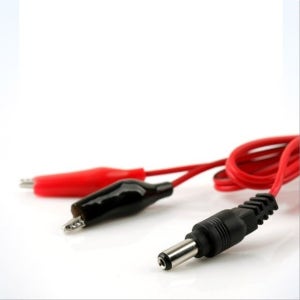 악어 클립 DC 변환 케이블 1M 적 흑 DC 5.5 Male