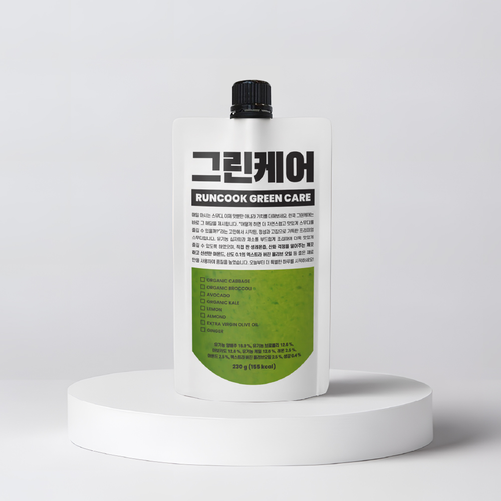 런쿡 스무디 <b>그린케어 클렌즈</b> 세트(20개입)