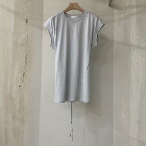 실키 코튼 허리스트링 티셔츠 휴양지룩 55 66