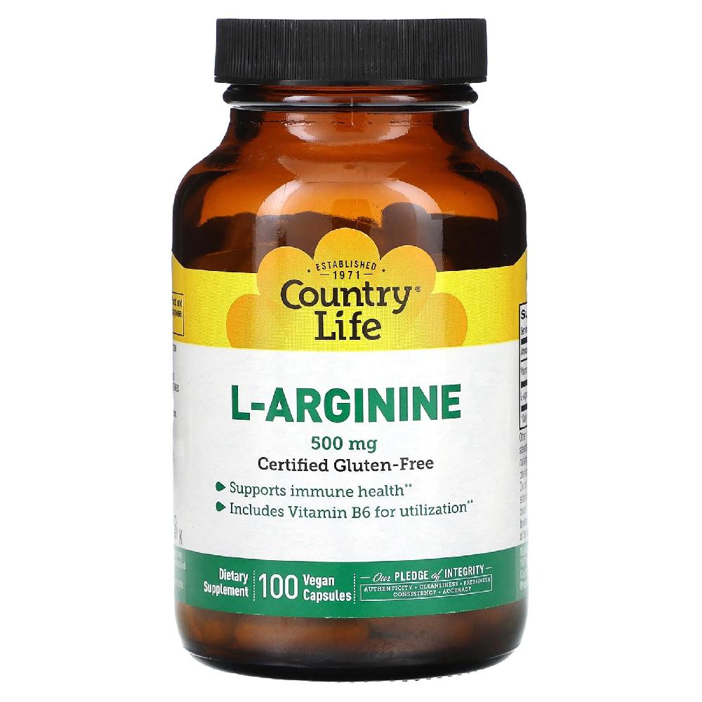 L-<b>아르기닌</b> 엘 <b>아르기닌</b> L-알지닌 <b>컨트리라이프</b> 500mg 100캡슐
