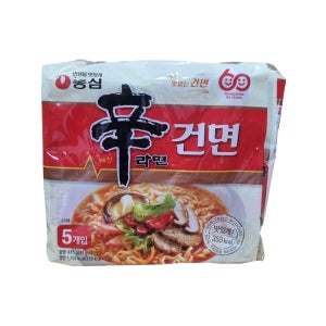 농심 신라면 건면 5입 멀티팩x 4개(소비기한 26년 2월 1일 이후)