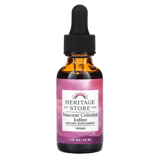 헤리티지스토어 <b>내슨트 요오드</b> 콜로이드성 30ml(1fl oz)
