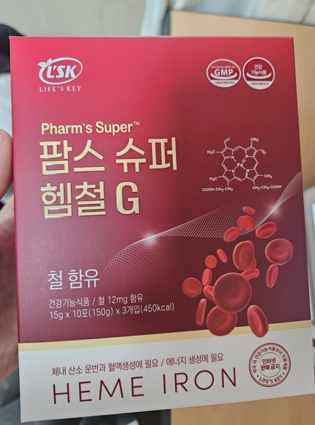 <b>팜스 슈퍼 헴철</b> G 30포 1개월분 공복섭취 흡수잘되는 액상 철분 (1개)