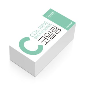 카피어랜드 3:1 코일링 투명 8mm PVC 에센셜 제본링 크리스탈링