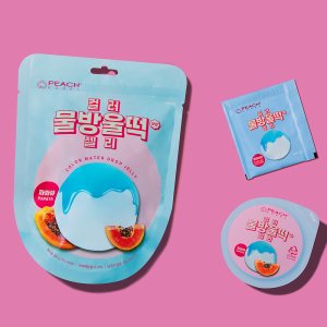 컬러 물방울떡 젤리 파파야 메론 80g X 8개입 과일맛 모찌떡젤리 디저트 어린이간식