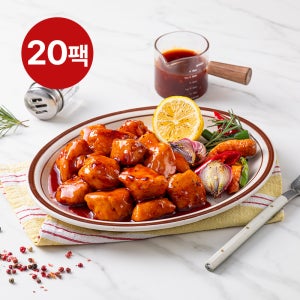 흑닭 한입 소스인 닭가슴살 숯불바베큐맛100g 20팩