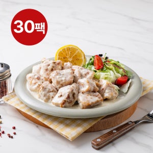 흑닭 한입 소스인 닭가슴살 화이트어니언맛100g 30팩