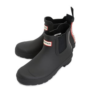 헌터 오리지널 첼시 백스트랩 여성 레인부츠 WFS2354RMA BLK