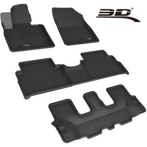 3D 카구 TPE 카매트 현대 싼타페 TM F/L 하이브리드 7인승, 1열+2열+3열