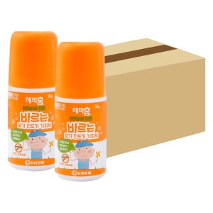 해피홈 아웃도어 롤온 모기 벌레기피제 50g, 12개