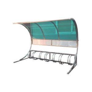 no4 자전거보관소-렉산 지붕:브라운 / 4M(10대분) KSM3953