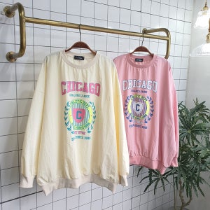 (무배) 바스락 바람막이 오버핏 맨투맨 티셔츠