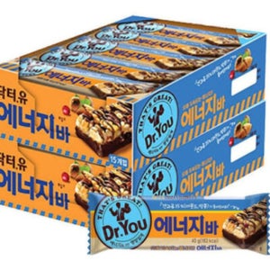 닥터유 에너지바 간식 단백질바 식사대용 간식 40g 30개