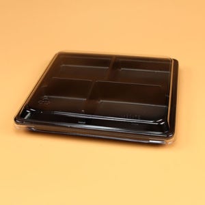 PP도시락용기 세트(09-4/4칸/검정)