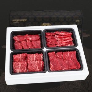 프리미엄 명품2호 (안심+등심+채끝+모듬 각500g) 총 2kg 1등급 한우선물세트