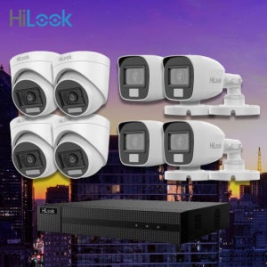 하이룩 500만화소 야간컬러 카메라8대(실내4+실외4) 8채널 DVR 녹화기 CCTV 세트