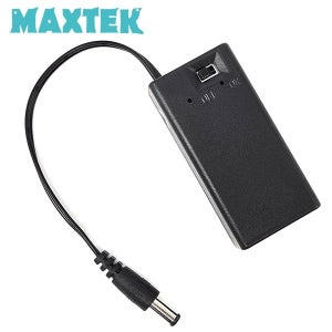 맥스텍 MT657 DC 9V 1구 커버 전원 스위치 홀더 DC 잭 5.5(M) 15cm