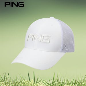 핑 골프웨어 남성 골프 모자 베이직 메쉬 6쪽 골프 야구 볼캡 1E2CP001