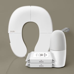 두리 휴대용 접이식 유아변기커버 2.0 + 휴대소변기 2.0 + 휴대 물티슈 2팩