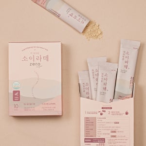 꼬수운 소이라떼 10개입 제로슈가 단백질 국산 콩가루 개별포장 200g, 3개