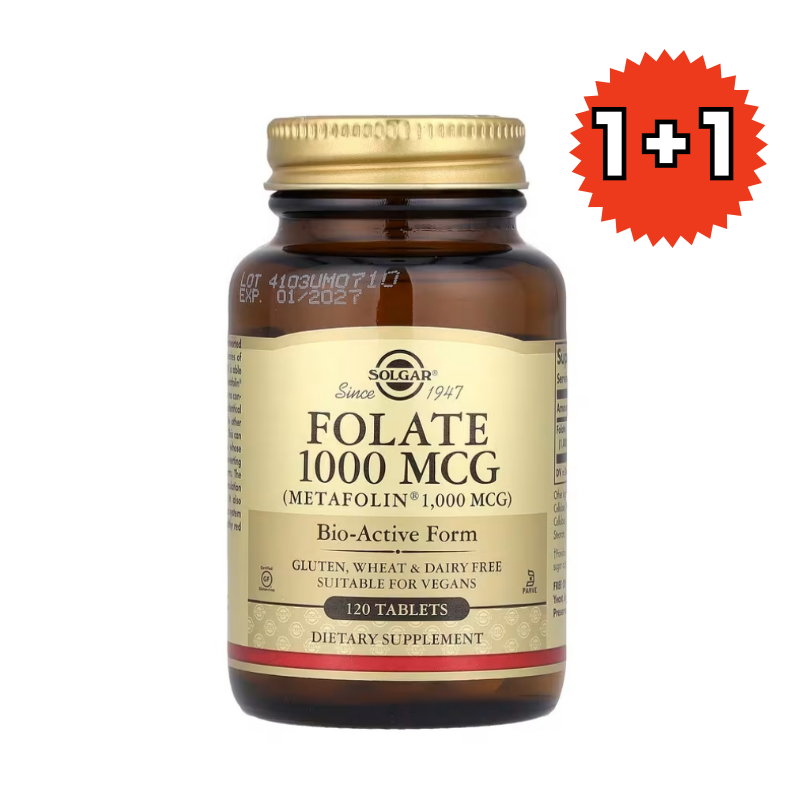 솔가 <b>폴레이트 1000mcg</b> 엽산 120