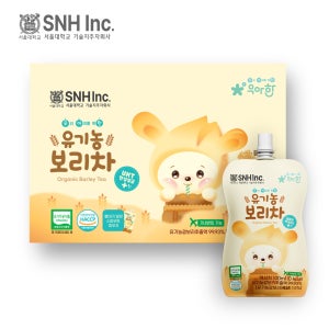 서울대 우아한 유기농 아기 보리차 100ml 10팩 유아 유아용 아이 어린이 음료