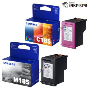INK-M185 (삼성 M185) INK-C185 (삼성 C185) 정품잉크 검정 칼라 SET