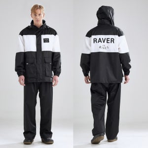 RAVER 오토바이 우비 상하의세트 바이크 자켓 라이더 배달우비 레인코트