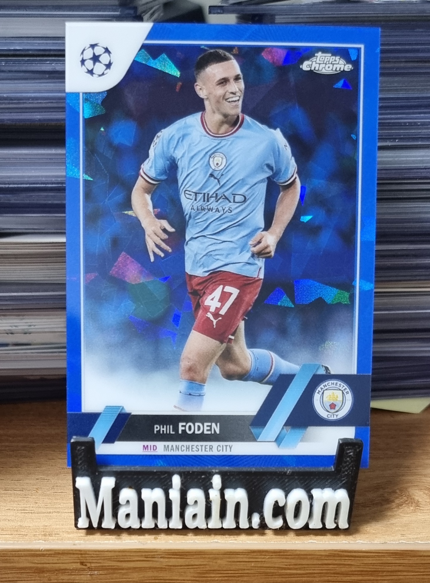 필 포든 2022-23 Topps Chrome Sapphire Edition UEFA Club Competitions Phil Foden No-47 축구카드