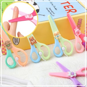 리브봄 플라스틱 안전가위 유아 어린이 동물 가위