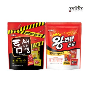 팔도 틈새라면 스프 x 2개 + 왕라면 스프 x 2개