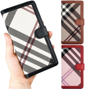 갤럭시기타 포커스 체크 5포켓 후면수납 가죽 지갑 다이어리 케이스 블랙, 갤럭시 퀀텀3