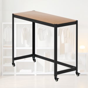 조립식 무빙 컴퓨터 책상 800 400 600 mm 가로 x 깊이 80 40 cm 회사용 콘솔 데스크 폭좁은 스피드랙 규격