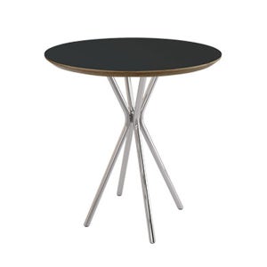 블랙 원형테이블 hpm 자작합판 켄터키 스텐 실버하부 600 700 36t 빗각턱