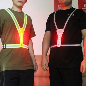 안전 조끼 LED 작업복 야광 신호수 작업 공사 현장 교통 반장 노가다 야간 엑스반도