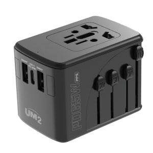 쇼핑의서 여행용 멀티 어댑터 5포트 PD65W PPS + 파우치