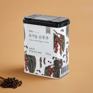 캄폿 후추 미슐랭 캄보디아 kampot 리필 통후추, 100g, 1개 (순후추)