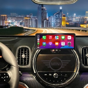 폰차로 미니쿠퍼 전용거치대 무선 카플레이 안드로이드오토 올인원 네비게이션 모니터 2S