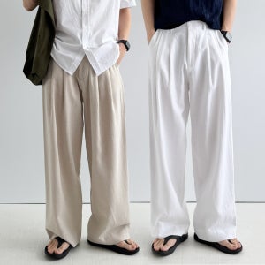 린넨슬랙스 남자여름슬랙스 남자흰바지